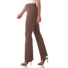 Rekucci Women's All Season Knit Secret Figure Bootcut Pants – Pull-On Comfort with Tummy Control - Cocoa, 18 Tall - 2 of 4