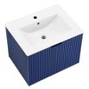 Andmakers 17.72 in. W x 23.62 in. D x 18.7 in. H Single Sink Bath Vanity with Recessed Handles with White Ceramic Top - 4 of 4