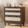 Jojoka Rattan Dresser for Bedroom,3 Drawers Dresser for Closet,Storage Dressers Cabinet for Bedroom - 3 of 4