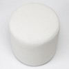 KINWELL Round Upholstered Pouf Ottoman Footrest - 4 of 4