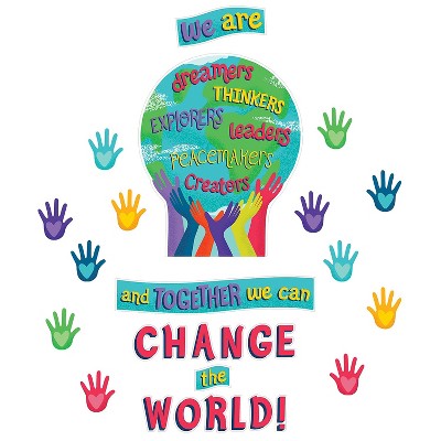 Carson-Dellosa Carson Dellosa Education One World Together We Can Change the World Bulletin Board