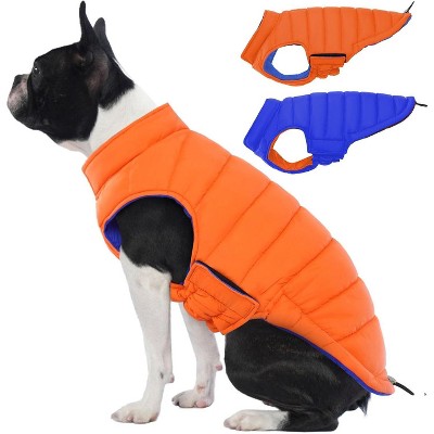 Dog Puffer Jacket Warm Dog Coat - Ultra Lightweight Windproof Vest for Dogs Winter Coats with Hook & Loop, Non-Shedding Easy on/Off