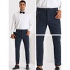 Lars Amadeus Men's Striped Slim Fit Flat Front Dress Pants - 4 of 4