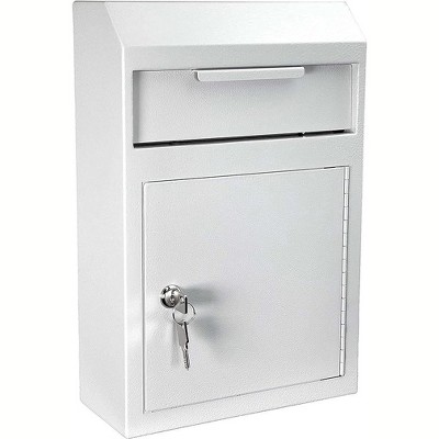 Flybold Key Drop Box Automotive Large Locking Drop Box, White : Target