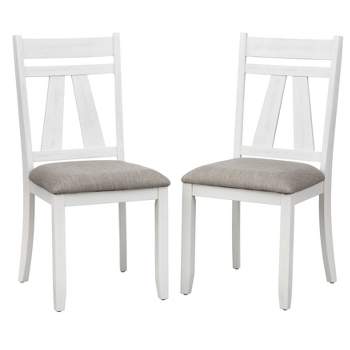 Set of 2 Miller Dining Chairs White - Lifestorey