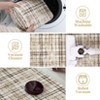 Modern Plaid Living Room Area Rug, Machine Washable Floor Carpet, Non-Slip Checkered Soft Rug, Low-Pile Non-Shedding Accent Rug, Indoor Foldable Rug - 4 of 4