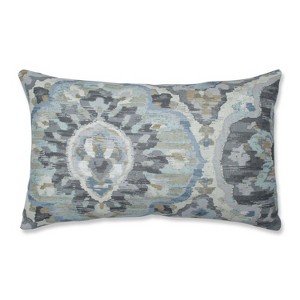 Zari Cloud Lumbar Throw Pillow Blue - Pillow Perfect, Gray Blue