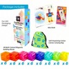 48PCS Translucent Multi - Color Magnet Cubes, Montessori Building Blocks ,Safe and durable - 2 of 4