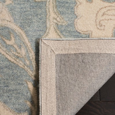 Roslyn ROS901 Hand Tufted Indoor Accent Rug - 4'x6' - Light Blue/Ivory - Safavieh