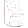 vidaXL Relaxing Chair Light Gray Velvet (100% polyester), steel Standard - Mustard Yellow - 4 of 4