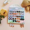 20/24 Pairs Hypoallergenic Halloween Stud Earrings - Cute Pumpkin, Bat & Ghost Earring Set for Girls & Women - 2 of 4