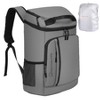 WARMOUNTS 34qt Insulated Backpack Cooler 36 Cans Soft Cooler with 2 Compartment - 2 of 4