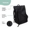 The Peanutshell Carseat Travel Bag for Airplane, Durable Padded Bag Gate Check Easy Carry Airport Car Seat Cover - 3 of 4
