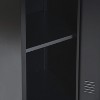 ZACHVO Modern Black Storage Cabinet with Glass Doors and Adjustable Shelves - 4 of 4