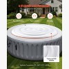 VEVOR Inflatable Hot Tub Cover, 5.4 Ft Round Hot Tub Cover Protector, Insulated Spa Covers for Inflatable Hottub, Weatherproof, White - 4 of 4