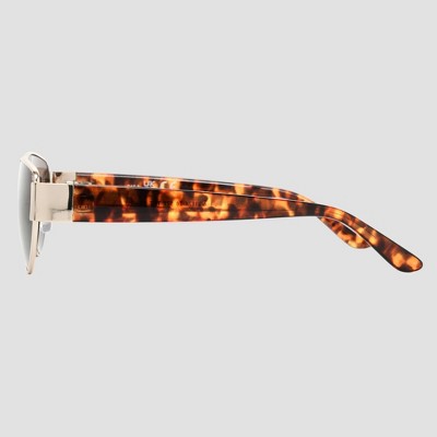 Women's Shiny Metal Cateye Sunglasses - Universal Thread Tortoise - image 3