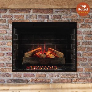 Modern Ember Uptown 28 Inch Electric Fireplace Insert, Works with Alexa/Google - 1 of 4