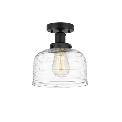 Bell - 1 Light Semi-Flush Mount In Industrial Style-8.25 Inches Tall and 6.5 Inches Wide