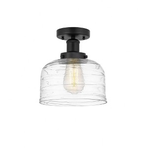 Bell - 1 Light Semi-Flush Mount In Industrial Style-8.25 Inches Tall and 6.5 Inches Wide - 1 of 1