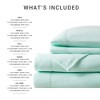 NicBex 3 PCS/4 PCS Micro Plush Sheet Set with 1 Flat Sheet,1 Fitted Sheet and 1/2 Pillowcase,Soft Bed Sheets Machine Washable - 3 of 4