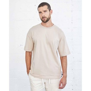 Spruce Fashion Casual Axis Mixed Media Boxy Tee - 1 of 4