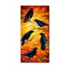 Marion Rose 'Crows 9' Canvas Art - 2 of 3