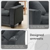 NicBex Velvet L-Shaped Convertible Sectional Sofa with 2 Pillows and Removable Ottoman for Living Room,Apartment,Office,Gray - 4 of 4