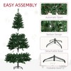 TopComfy Christmas Tree Stand 6ft Prelit Douglas Fir Artificial Christmas Tree with Realistic Branches, Green, 40.3"*40.3"*70.8" - 4 of 4