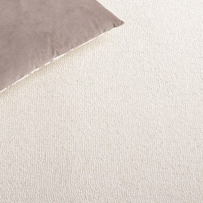 Ivory and Black Hand-Tufted Wool Area Rug