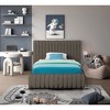 Meridian Furniture,Nash Boucle Fabric Bed - 3 of 4