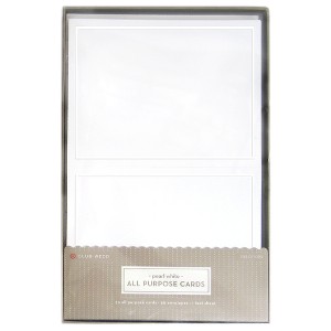 Blank All Occasions Greeting Cards with Envelopes (50ct) - White