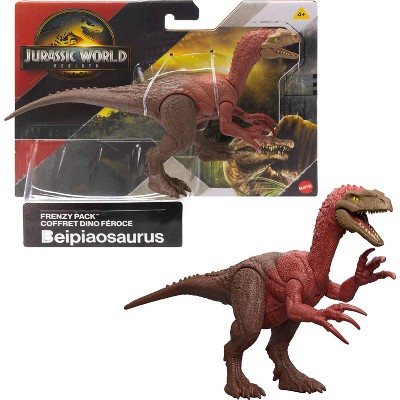 Jurassic World Rebirth Frenzy Pack Beipiaosaurus Dinosaur Figure, Authentic Toy, Digital Play