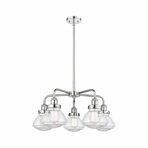 Olean - 5 Light Stem Hung Chandelier In Art Deco Style-13.5 Inches Tall and 24.5 Inches Wide - 1 of 1