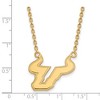 Black Bow Jewelry 14k Yellow Gold South Florida Bulls NCAA Necklace 18 Inch - 2 of 4