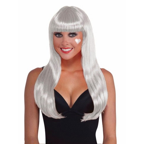 White hotsell wig target