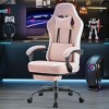 Gulches Computer game chair lumbar support, adjustable height with armrests and headrests, 360° rotating wheels - 3 of 4