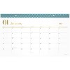 WorkStyle Compact Monthly Desk Pad Calendar, 17.75 x 11, White Sheets, Blue/Gold Headband, 12-Month (Jan to Dec): 2025 - 2 of 4