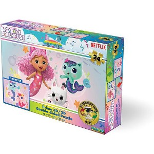 Gabby's Dollhouse contains 24pc 12x9 in 3D/2D Double-sided