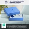 Kickoff Home Viscose from Bamboo Sheets Set 300 Thread Count 100% Organic Bamboo Viscose Cooling Bedding Sheets Hot Sleepers, Flat, Fitted, Pillowcase - 2 of 4