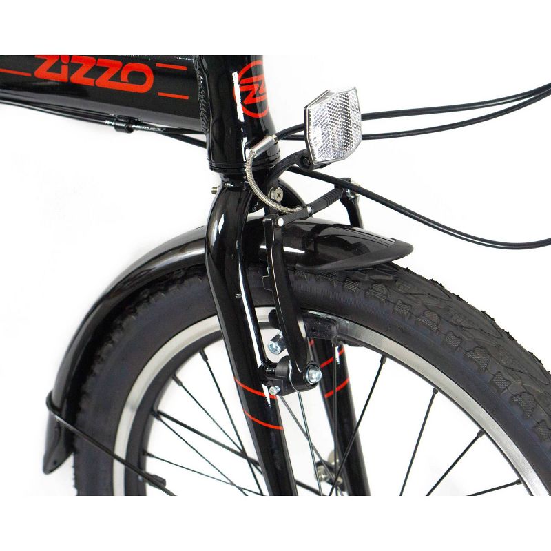 ZiZZO Via 7-Speed Aluminum 20&#34; Folding Bike - Black, 4 of 10
