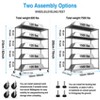 Dolonm Wire Shelving Unit, 6000 LBS NSF Height Adjustable Metal Garage Storage Shelves with Wheels,Metal Shelves - 4 of 4