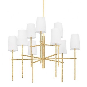 Troy Lighting River 9 - Light Chandelier in  Vintage Gold Leaf - 1 of 1