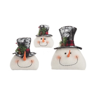 C&F Home Top Hat Snowmen Set of 3