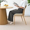 Rattan Back Dining Chair Set Of 4 ,Modern Dining Chair With Upholstered Seat Design Kictien Chair For Diningroom-Tanpinhause - 3 of 4