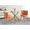 NicBex Set of 2 Modern Dining Chairs with Cushions and Comfortable Backrest,Velvet Armless Chairs for Kitchen,Living Room - 2 of 4