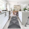 Machine Washable Rug Modern Abstract Low Pile Rugs Foldable Non Slip Rug Contemporary Lines Indoor Carpet for Bedroom Living Room Nursery Playroom - 2 of 4