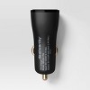 Dual Port USB-A Car Charger 2pk - dealworthy™ Black - 2 of 3
