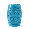 Christopher Knight Home Ruby Outdoor 12" Metal Side Table with Lace Cut Design - 4 of 4