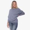 Anna-Kaci Women's Off-Shoulder Knit Sweater with Dolman Sleeves and Ribbed Fashion Cuffs - 3 of 4
