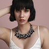 SOHI Women's Onyx Black Party Statement Necklace - 3 of 4